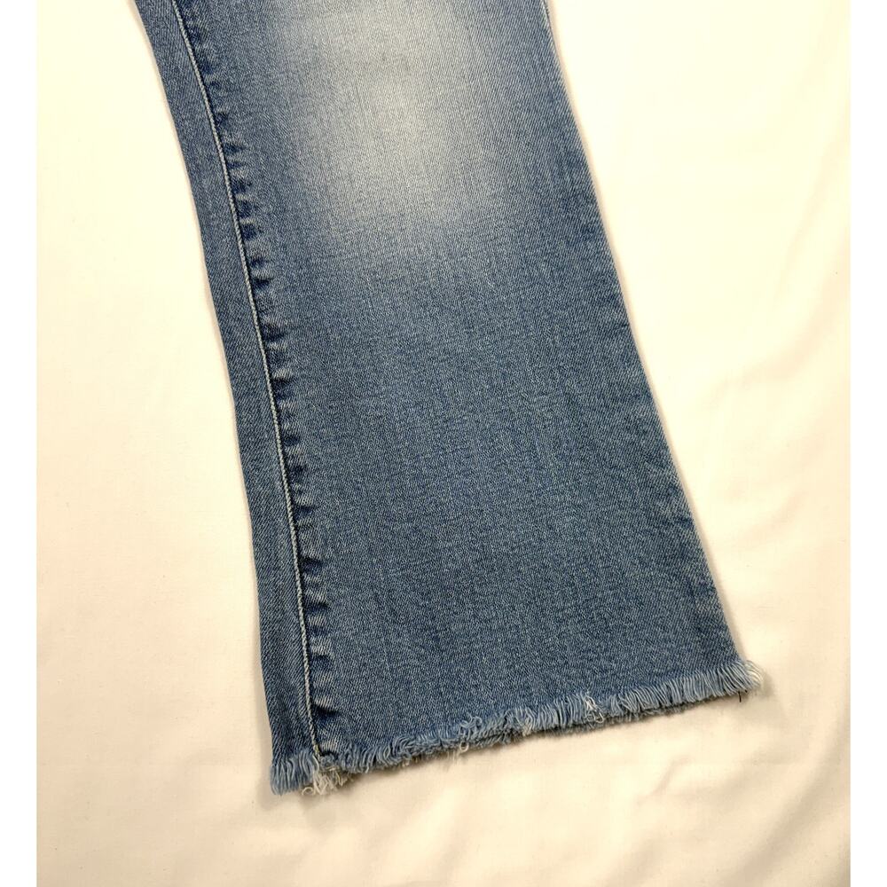 Tommy Hilfiger womens jeans light wash  raw distressed hem high rise Sz 6 - Picture 8 of 16